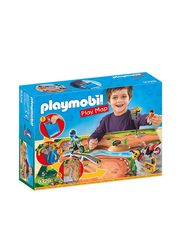 PLAYMOBIL Play Map Motocross 9329 keine Farbe